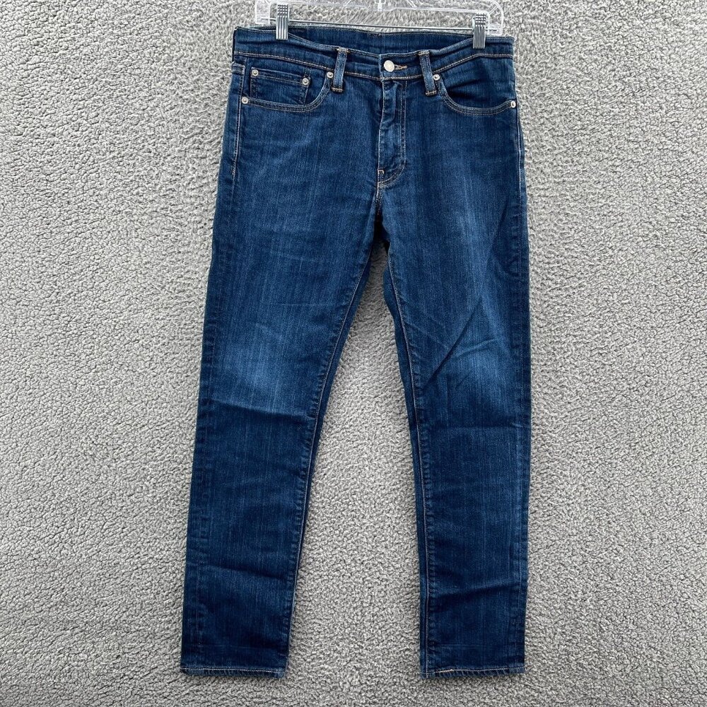 Levis 511 Jeans Mens 32 X 32 Slim Straight Leg Blue Stretch Denim